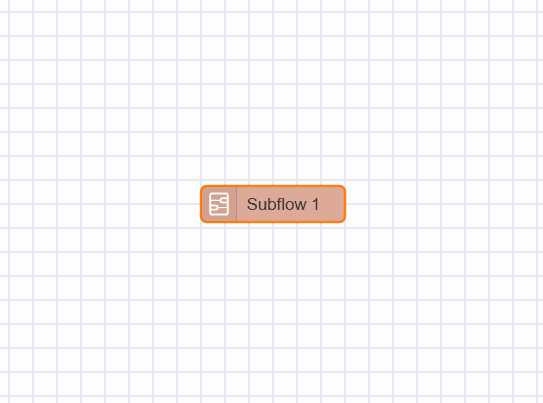 Image showing subflow node Image showing subflow node